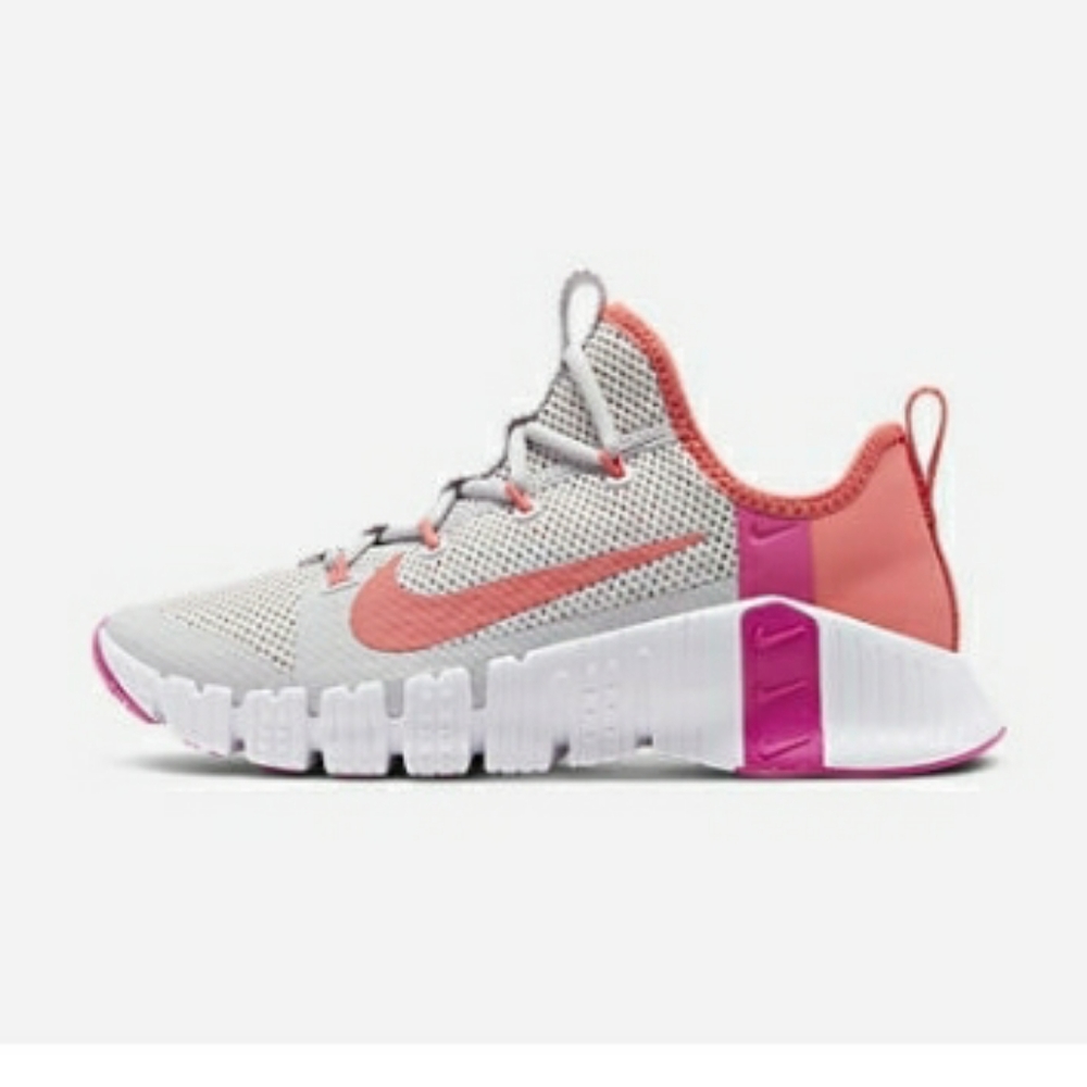 Nike Free Metcon 3 White Ember Pink Purple Training Shoes worn once for two hrs